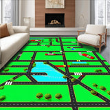 Playful Cityscape Road Map(Green)