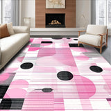 Stylish Tiled Geometric Motif(Pink)