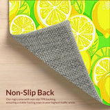 Bold Tropical Graphic Floor Accent(Yellow)
