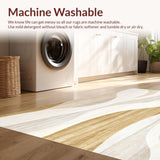 Abstract Wave Area for Modern Home Decor(Beige)
