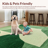 Modern Sage Green Non Slip(Green)