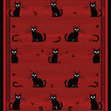 Adorable Pet Shape Decorative Mat(Red)