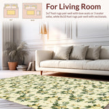 Vintage Floral Farmhouse Area(Beige)