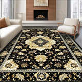 Sophisticated Distressed Floral Accent(Black)