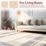 Modern Abstract Striped(Beige)
