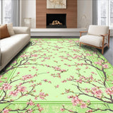Charming Mint Green Blossom Design(Green)