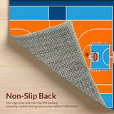Striking Abstract Court Graphics(Orange)