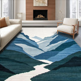 Minimalist Cool Toned Landscape Design(Blue)