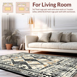 Abstract Rustic Tiled Design(Black)