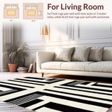Striking Monochrome Striped Aesthetic(Black)