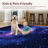 Lively Interstellar Graphic Impression(Purple)