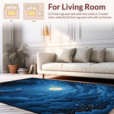Dreamy Astral Patterned Floor Mat(Blue)