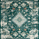 Modern Symmetrical Floral Accents(Green)