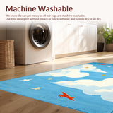 Lively Cartoon Sky Scene Composition(Blue)