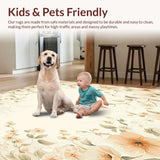 Vintage Floral Area Beige Neutral Throw(Beige)