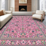 Whimsical Pink Green Floral Fusion(Pink)