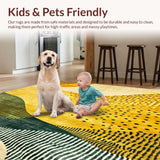 Geometric Spotted Kitchen Area(Yellow)