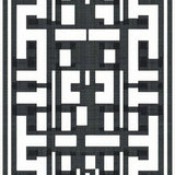 Area Black & White Contemporary Design(Black)