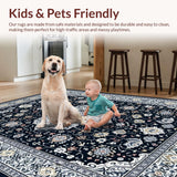 Cozy Gray Floral Patterned Design(Black)
