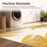 Artistic Tropical Leaf Beige with a Unique Visual Appeal(Beige)