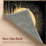 Mid Century Modern Sun Shape Design(Gold)