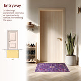 Eclectic Pastel Abstract Design(Purple)
