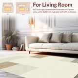 Minimalist Beige Chenille Style(Beige)
