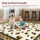 Striking Cheetah Border Ethnic Style(Beige)
