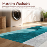 Modern Abstract Low Pile(Blue)