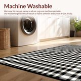 Striking Checkered Urban Decor(Black)