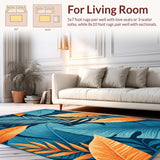 Modern Abstract Floral Composition(Blue)