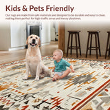 Rustic Tribal Tiled Motif(Beige)