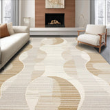 Modern Wavy Jute Composition(Beige)