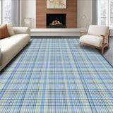 Artful Tartan Geometry in Hues(Beige)