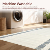 Modern Blue Stripe Visual(Beige)