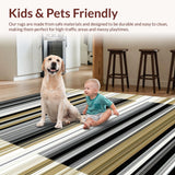 Chic Dual Tone Linear Stripes(Black)