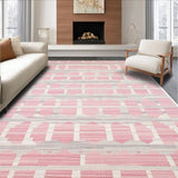 Contemporary Pastel Shaggy Design(Pink)