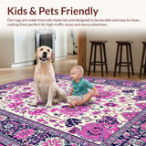 Rustic Purple Tiled Botanical(Ivory)