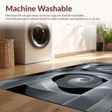 Abstract Hypnotic Patterned Entrance Mat(Gray)