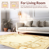 Heirloom Petals Beige Area Timeless Floral(Beige)
