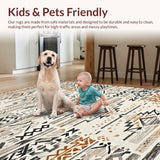 Tribal Earthy Tones Geometric Design(Gray)