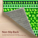 Modern Earthy Shamrock Aesthetic Mat(Green)