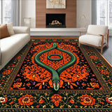 Transitional Floral Snake Decor(Red)
