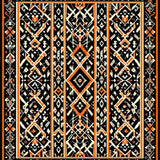 Elegant Monochrome Lattice(Black)