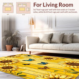 Colorful Rustic Butterfly Motif(Yellow)