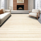 Whispering Wheat Neutral Beige Refined Solid Color Floor Accent(Beige)