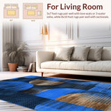 Contemporary Multi Tonal Geometric Style(Blue)
