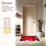 Artful Circular Design Aesthetic(Red)