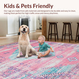 Artful Retro Hexagonal Layout(Pink)