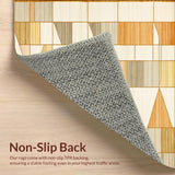 Modern Geometric Area Durable and Versatile Design(Beige)